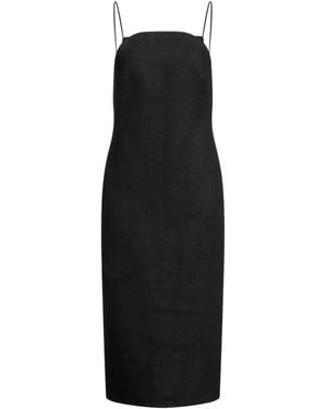 N°21 Midi Dress Linen - Black