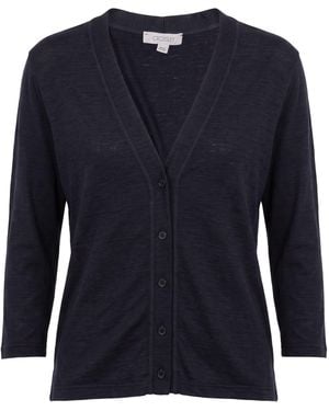 Crossley Midnight Cardigan Virgin Wool - Blue