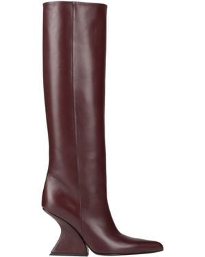 Mugler Boot Leather - Brown