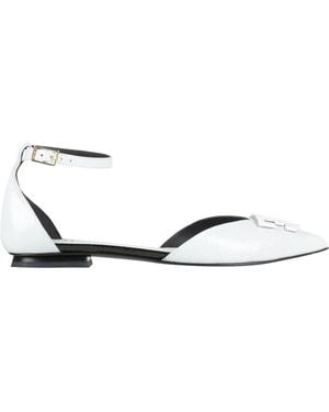 Fabi Ballet Flats Leather - White