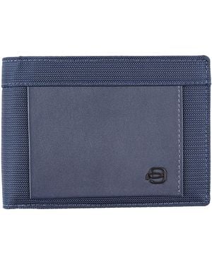 Piquadro Wallet Cow Leather, Polyurethane - Blue