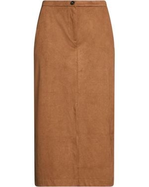 Marella Midi Skirt Polyester, Elastane - Brown