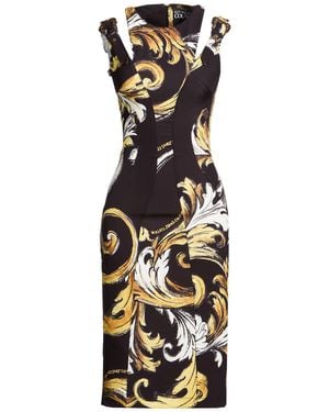 Versace Jeans Couture Midi Dress Polyester, Elastane - Black