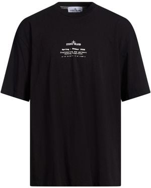 Stone Island T-Shirt Cotton - Black