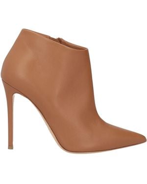 Ninalilou Tan Ankle Boots Leather - Brown