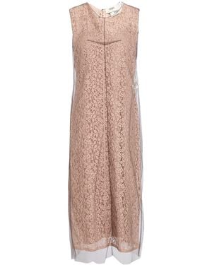 Fendi Midi Dress Cotton, Polyamide - Natural