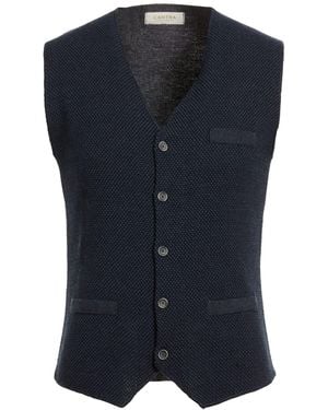 CANTRA Tailored Vest Merino Wool, Acrylic - Blue