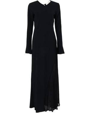 Jucca Maxi Dress Acetate, Viscose - Black
