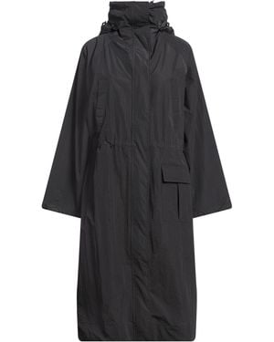 Ganni Overcoat & Trench Coat - Black