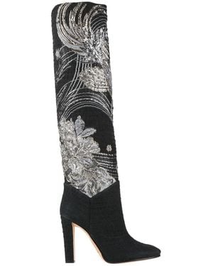 Alberta Ferretti Boot Textile Fibers - Black