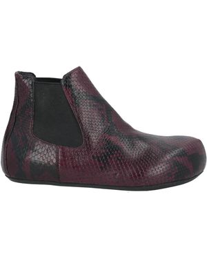 Marni Plum Ankle Boots Leather - Purple