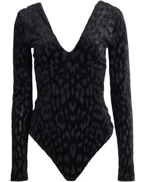 Roberto Cavalli Bodysuit Viscose, Polyester, Elastane - Black