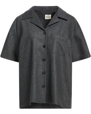 KHAITE Shirt Wool, Cashmere, Elastane - Black