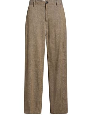Massimo Alba Pants Linen, Virgin Wool - Natural