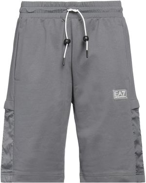 EA7 Shorts & Bermuda Shorts Cotton, Polyamide - Gray
