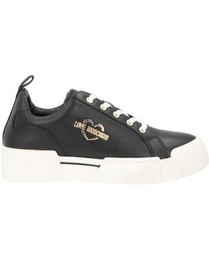 Love Moschino Trainers Leather - Black