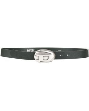 DIESEL Dark Belt Cow Leather - White
