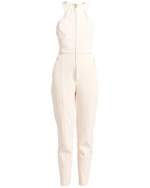 Elisabetta Franchi Ivory Jumpsuit Polyester, Elastane - White