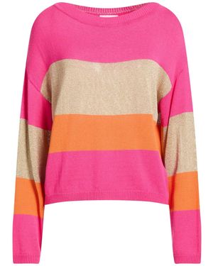 Clips More Fuchsia Sweater Viscose, Polyester, Polyamide, Metallic Fiber - Pink