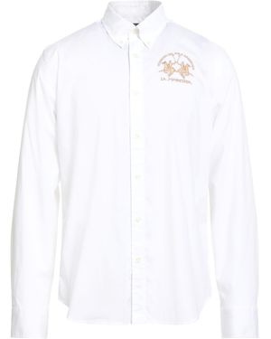 La Martina Shirt Cotton, Elastane - White
