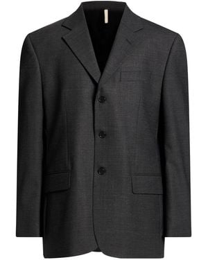 sunflower Charcoal Blazer Polyester, Virgin Wool, Elastane - Black