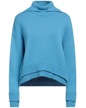 Mrz Azure Turtleneck Virgin Wool, Cashmere - Blue
