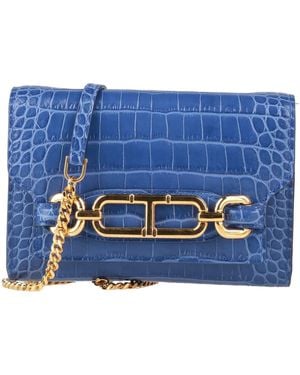 Tom Ford Cross-Body Bag Calfskin - Blue