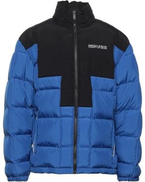 Marcelo Burlon Down Jacket - Blue