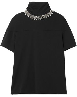 Christopher Kane T-Shirt Cotton, Aluminum - Black
