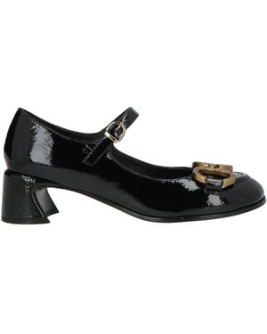 Jeannot Court Shoes Leather - Black