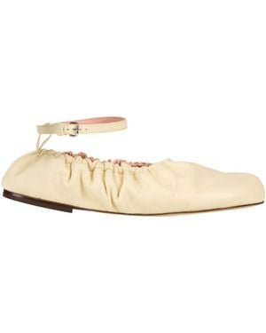 Odissi Ballet Flats Leather - Natural