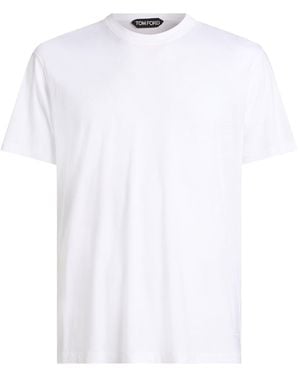 Tom Ford T-Shirt Lyocell, Cotton - White