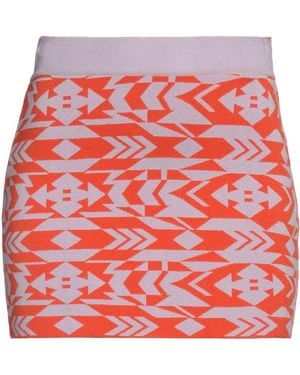 Akep Lilac Mini Skirt Viscose, Elastane - Red