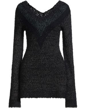 KNWLS Midnight Mini Dress Mohair Wool, Wool, Cotton, Nylon - Black
