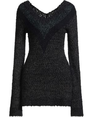 KNWLS Midnight Mini Dress Mohair Wool, Wool, Cotton, Nylon - Black