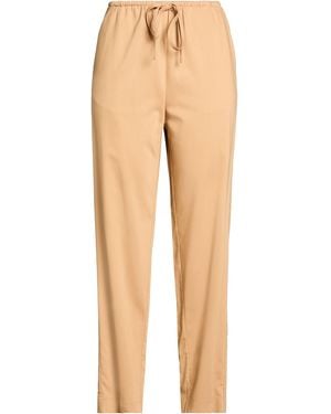 forte_forte Trousers Viscose, Virgin Wool, Elastane - Natural