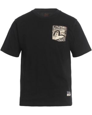 Evisu T-shirts - Schwarz
