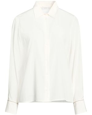 Peserico Ivory Shirt Silk, Elastane - White