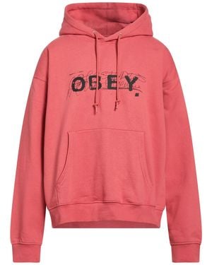 Obey Sweatshirt Cotton, Polyester - Red