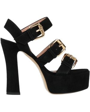 Moschino Sandals Leather - Black