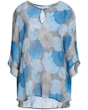 HER SHIRT HER DRESS Top - Blue