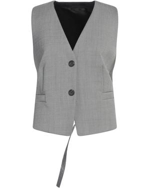 Helmut Lang Tailored Vest Wool, Polyester, Elastane - Grey