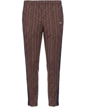Lacoste Pants Polyester, Cotton, Polyamide - Brown