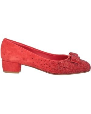 Ferragamo Court Shoes - Red