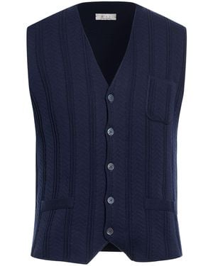 Avignon Cardigan Merino Wool, Acrylic - Blue