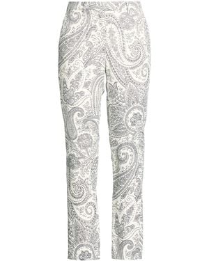 Etro Trousers Viscose, Wool - White