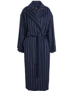 Cristinaeffe Midnight Coat Polyester, Wool - Blue