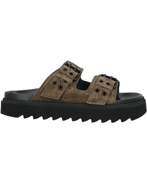 Free Lance Military Sandals Leather - Green