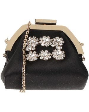 Roger Vivier Coin Purse Textile Fibres - Black