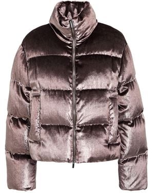 Peserico Puffer Polyester, Nylon, Viscose, Metallic Fiber, Merino Wool - Brown